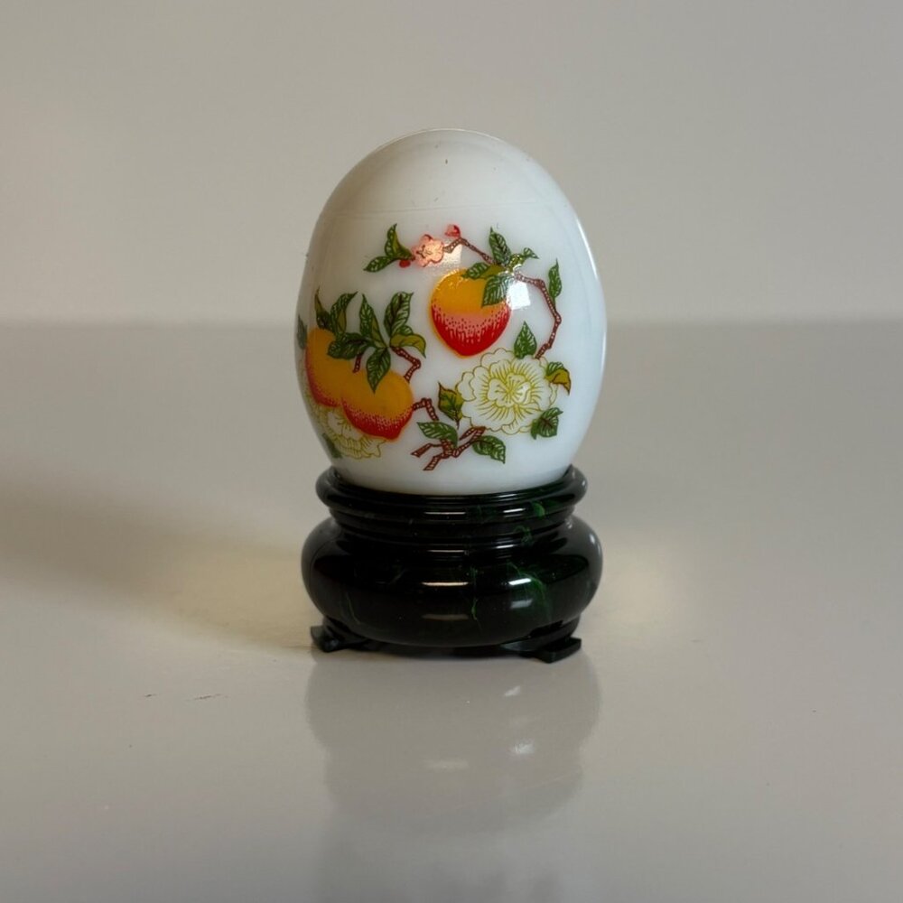 Avon Moonwind Perfume Concentre 1 Fl Oz Decorative Glass Egg Bottle Vintage